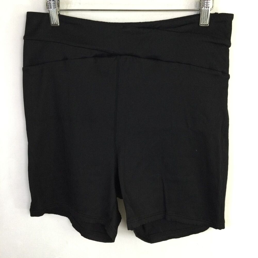 Beach House Sport Womens Ribbed Karma Swim Shorts High Waist Black Size 16W NWT - Picture 2 of 16